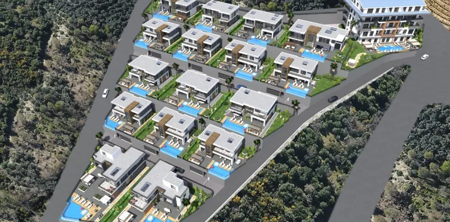 4+1 Lägenhet i Alanya, Antalya, Turkiet Nr. 223598