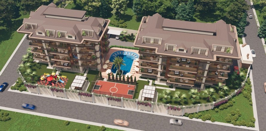 1+0 Lägenhet i Alanya, Antalya, Turkiet Nr. 227493