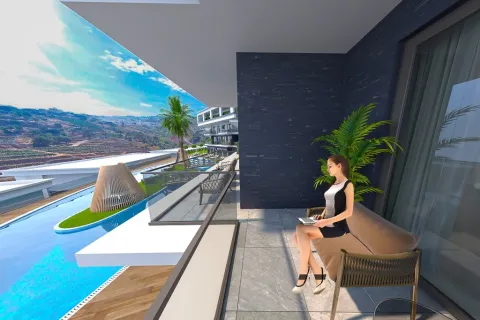 1+1 Lejlighed  i Alanya, Antalya, Tyrkiet Nr. 223728 - 8