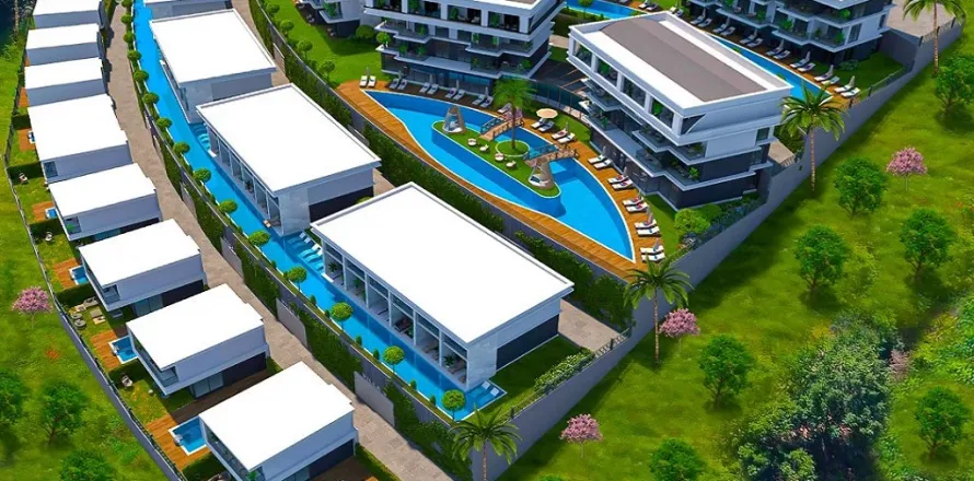 1+1 Lejlighed  i Alanya, Antalya, Tyrkiet Nr. 223728