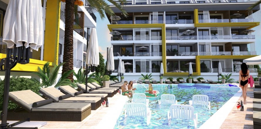 1+1 Wohnung  in Alanya, Antalya, Türkei Nr. 105351