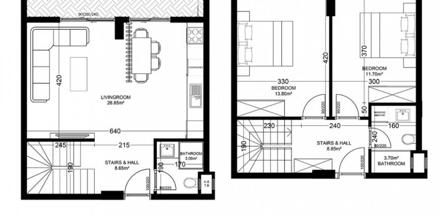 2+1 Wohnung in Yekta Golden Valley, Oba, Antalya, Türkei Nr. 105348