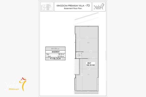 4+1 Villa i Mahmutlar, Antalya, Tyrkia Nr. 224819 - 2