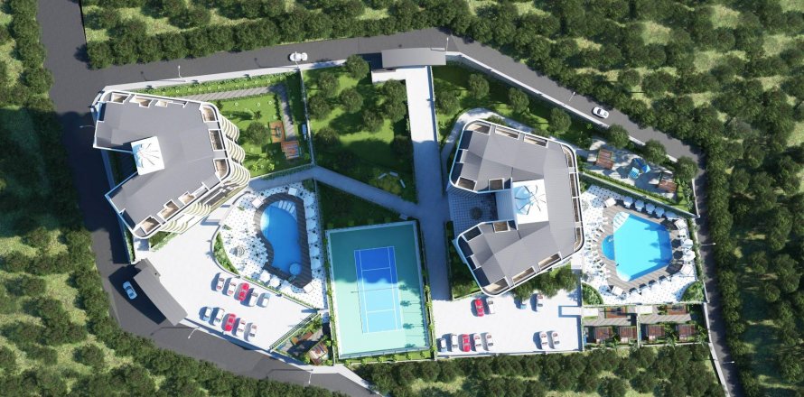 Квартира 1+1 в Демирташе, Аланья, Анталья, Турция №110674