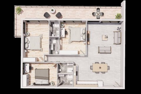 Dubleks daire  3+1  Iskele,  №44579 - 28