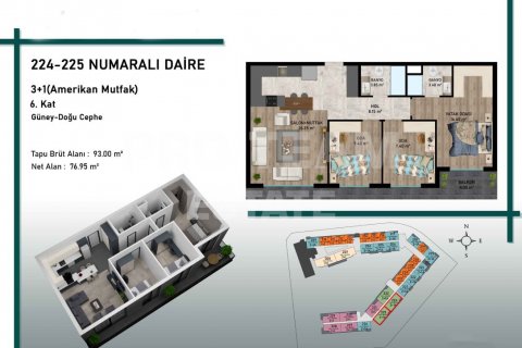 Продажа квартиры в Алтынташа, Анталье, Турция 4 комн., 93м2, №106873 – фото 10