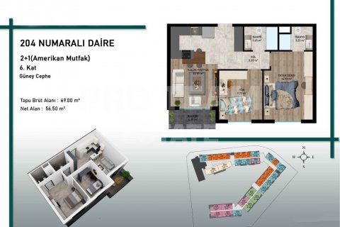 Продажа квартиры в Алтынташа, Анталье, Турция 4 комн., 93м2, №106873 – фото 9