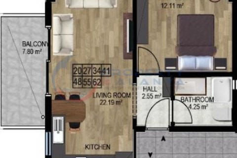 Продажа квартиры в Аланье, Анталье, Турция 1+1, 65м2, №211475 – фото 16