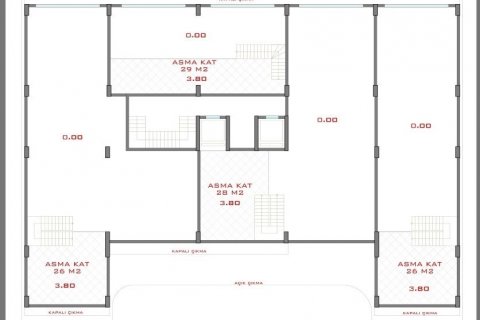 Penthouse i Alanya, Antalya, Tyrkiet Nr. 93869 - 19