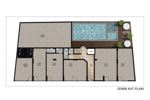 Leilighet i Alanya, Antalya, Tyrkia Nr. 93871 - 2