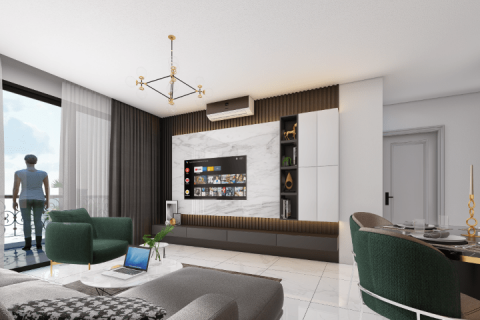 Продажа пентхауса в Аланье, Анталье, Турция 2 комн., 55м2, №94343 – фото 9