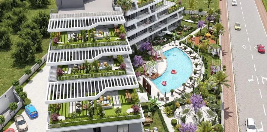 2+1 Leilighet  i Mugla, Tyrkia Nr. 224010