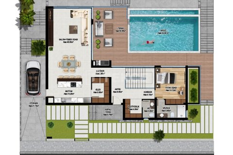 Продажа виллы в Гирне, Северный Кипр 5+1, 410м2, №237430 – фото 12