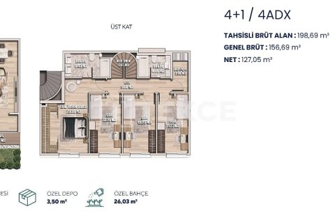 4+1 Lägenhet  i istanbul, Turkiet Nr. 216437 - 23