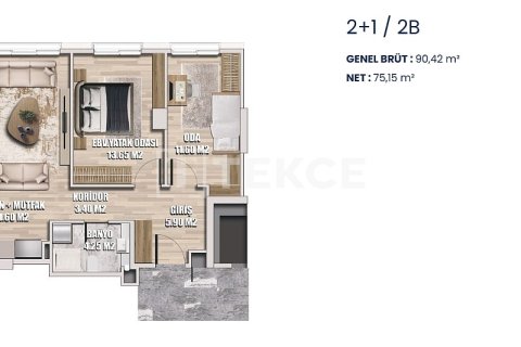 2+1 Leilighet  i Istanbul, Tyrkia Nr. 216435 - 16