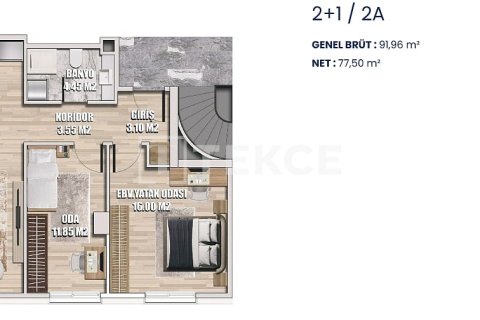2+1 Leilighet  i Istanbul, Tyrkia Nr. 216435 - 18