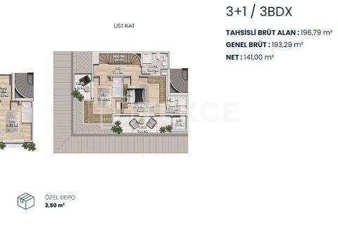 2+1 Leilighet  i Istanbul, Tyrkia Nr. 216435 - 21