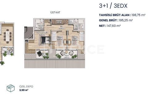 2+1 Leilighet  i Istanbul, Tyrkia Nr. 216435 - 20