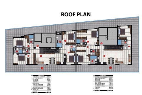 4+2 Takvåning i Alanya, Antalya, Turkiet Nr. 213766 - 25