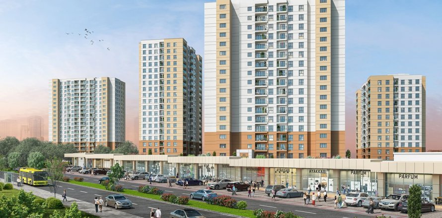 Квартира в Bizim Evler 10 2+1, Авджылар, Стамбул, Турция №95314
