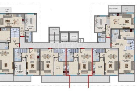 Продажа квартиры в Аланье, Анталье, Турция 3+1, 136м2, №215456 – фото 15