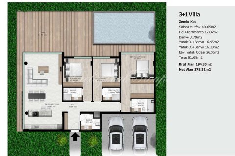 Villa for sale in Bodrum, Mugla, Turkey, 3 bedrooms, 180m2, No. 221806 – photo 21