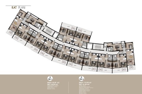 Wohnung in Tomuk, Mersin, Türkei Nr. 227892 - 12