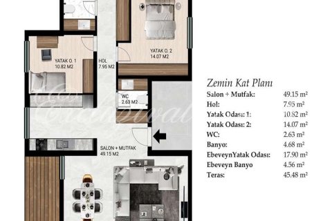 Villa for sale in Bodrum, Mugla, Turkey, 2 bedrooms, 126m2, No. 221730 – photo 17