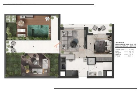 1+1 Leilighet i Aksu, Antalya, Tyrkia Nr. 221124 - 8