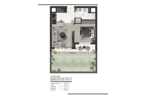 1+1 Leilighet i Aksu, Antalya, Tyrkia Nr. 221124 - 9