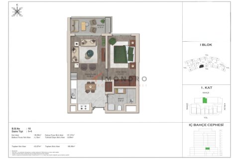 Apartment for sale  in Istanbul, Turkey, 1 bedroom, 69m2, No. 221120 – photo 24