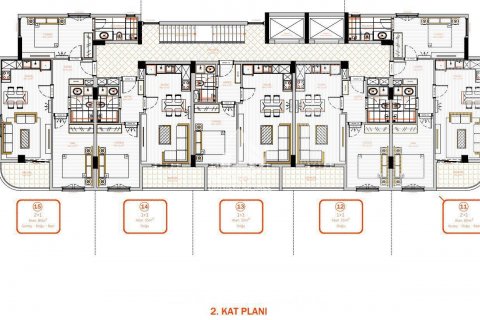 Продажа квартиры в Махмутларе, Анталье, Турция 1+1, 55м2, №86222 – фото 30