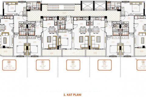 Продажа квартиры в Махмутларе, Анталье, Турция 1+1, 55м2, №86222 – фото 29