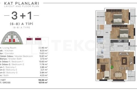 5+1 Lejlighed  i Istanbul, Tyrkiet Nr. 90645 - 7