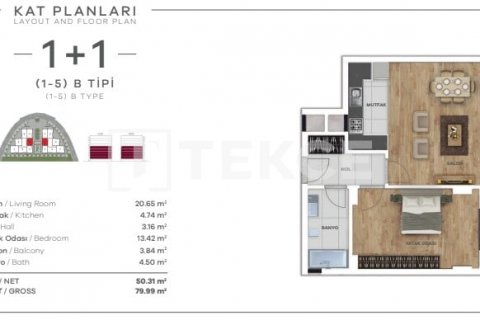 5+1 Lejlighed  i Istanbul, Tyrkiet Nr. 90645 - 2