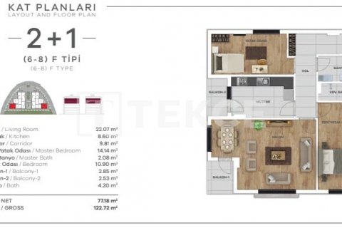 5+1 Lejlighed  i Istanbul, Tyrkiet Nr. 90645 - 5