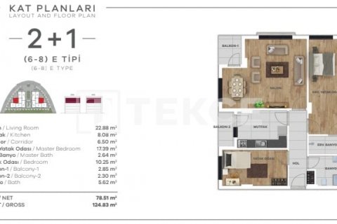 5+1 Lejlighed  i Istanbul, Tyrkiet Nr. 90645 - 4