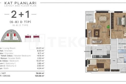 5+1 Lejlighed  i Istanbul, Tyrkiet Nr. 90645 - 3
