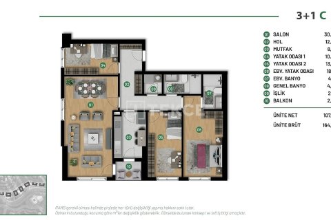 4+1 Leilighet  i Istanbul, Tyrkia Nr. 221047 - 28