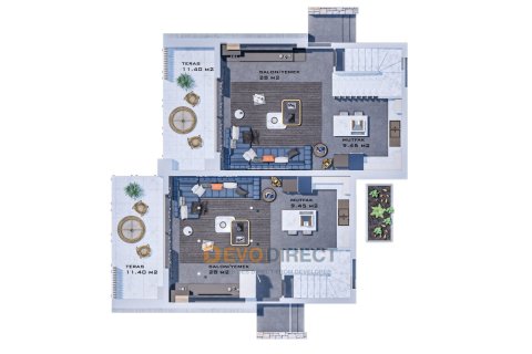 4+1 Villa  i Girne,  Nr. 225695 - 14