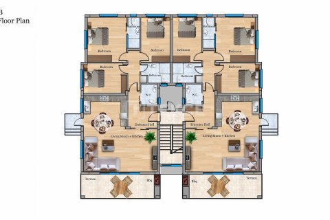 Продажа квартиры в Фамагусте, Северный Кипр 3+1, 160м2, №212549 – фото 8