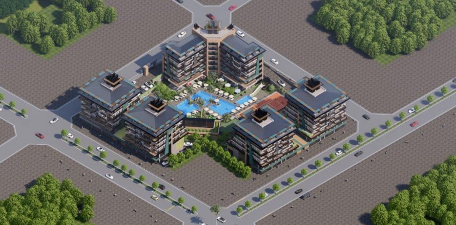 Apartment  in Kargicak, Alanya, Antalya, Turkey No. 100804