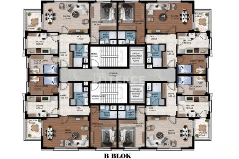 1+1 Leilighet  i Antalya, Tyrkia Nr. 225348 - 17