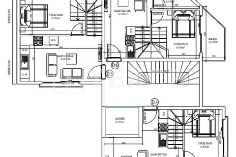 Продажа квартиры  в Фетхие, Мугле, Турция 3+1, 95м2, №237834 – фото 7