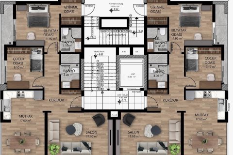 Apartment for sale  in Mersin, Turkey, 2 bedrooms, 110m2, No. 237833 – photo 21
