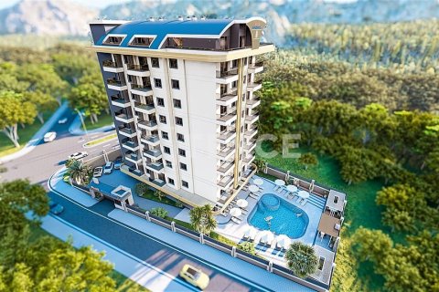1+1 Lejlighed  i Alanya, Antalya, Tyrkiet Nr. 215011