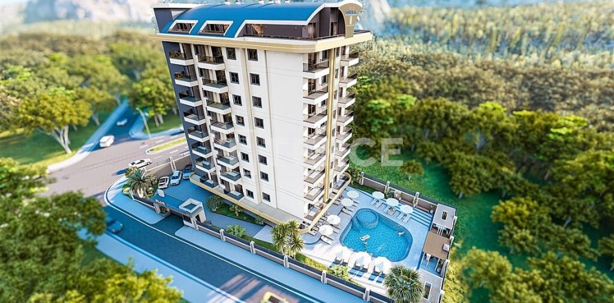 Daire  1+1  Alanya, Antalya, Türkiye №215011