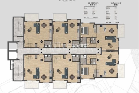 Daire  1+1  Alanya, Antalya, Türkiye №215011 - 25