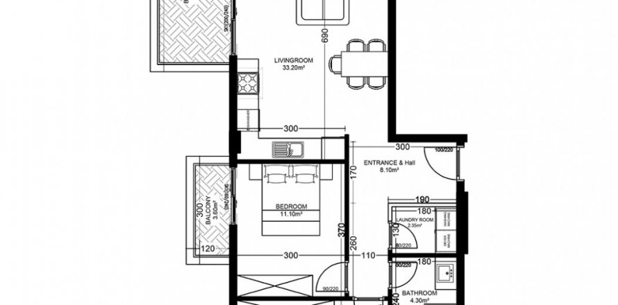 2+1 Wohnung in Yekta Golden Valley, Oba, Antalya, Türkei Nr. 101768