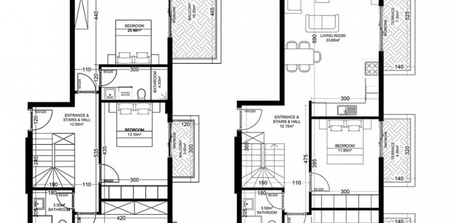 4+1 Takleilighet i Yekta Golden Valley, Oba, Antalya, Tyrkia Nr. 101774